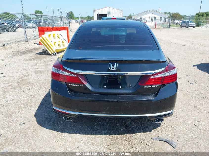 2016 Honda Accord Sport VIN: 1HGCR2F51GA061817 Lot: 39888800