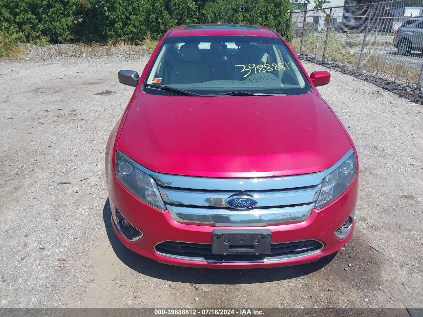 2012 Ford Fusion Sel VIN: 3FAHP0JA0CR153669 Lot: 39888812