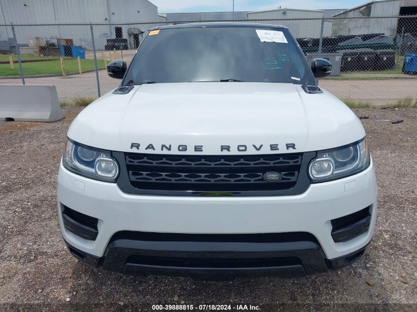 2016 Land Rover Range Rover Sport 3.0L V6 Supercharged Se VIN: SALWG2VF6GA558091 Lot: 39888815