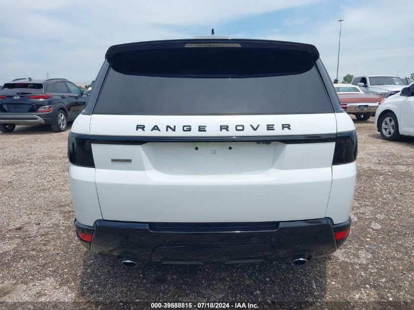 2016 Land Rover Range Rover Sport 3.0L V6 Supercharged Se VIN: SALWG2VF6GA558091 Lot: 39888815