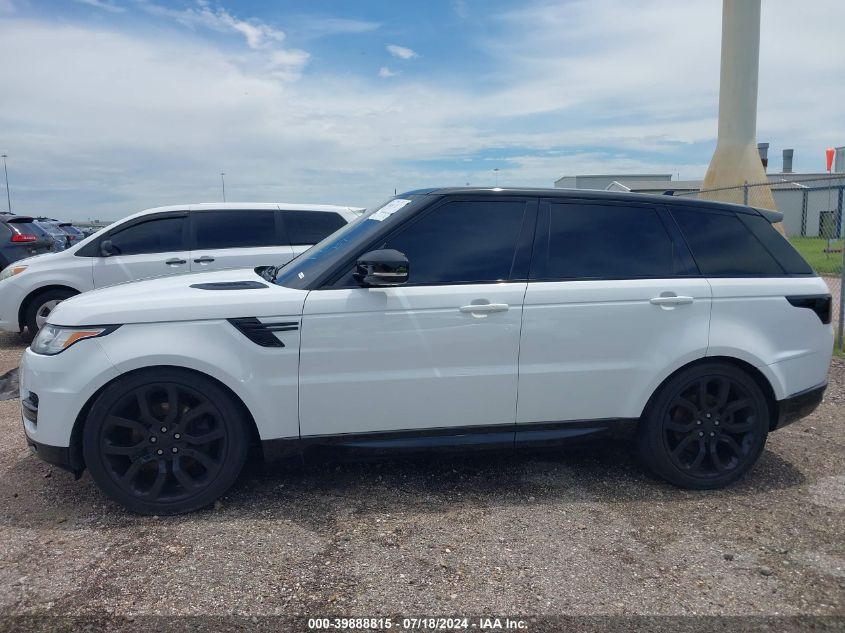 2016 Land Rover Range Rover Sport 3.0L V6 Supercharged Se VIN: SALWG2VF6GA558091 Lot: 39888815