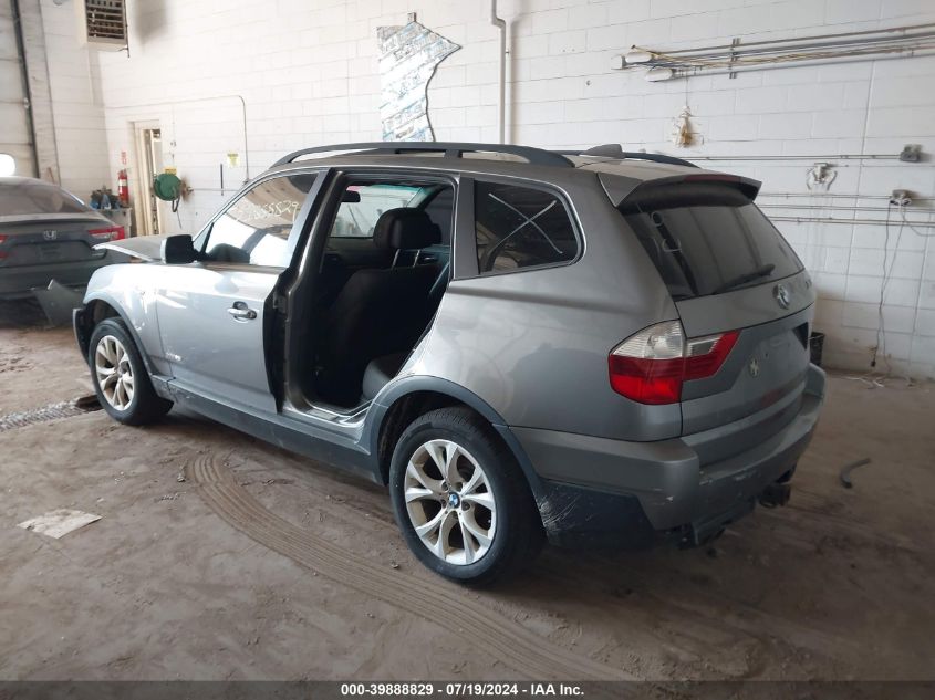 2009 BMW X3 xDrive30I VIN: WBXPC93479WJ24384 Lot: 39888829