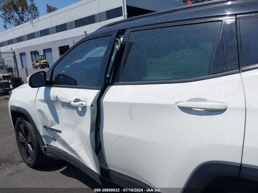 2018 Jeep Compass Altitude Fwd VIN: 3C4NJCBB3JT300381 Lot: 39888832