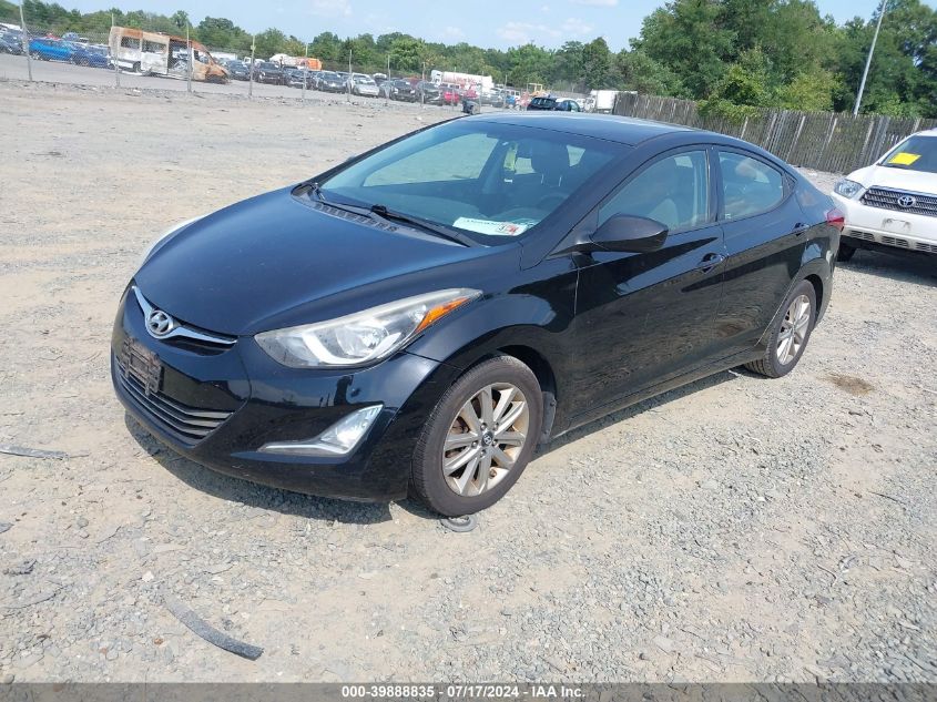 2014 Hyundai Elantra Se VIN: 5NPDH4AE6EH543987 Lot: 39888835