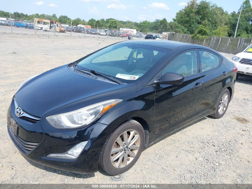 2014 Hyundai Elantra Se VIN: 5NPDH4AE6EH543987 Lot: 39888835