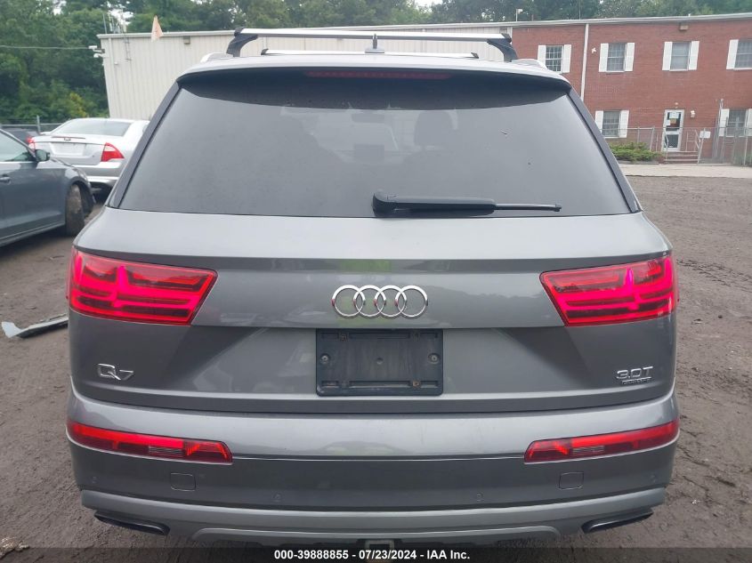 2018 Audi Q7 3.0T Premium VIN: WA1LABF76JD009252 Lot: 39888855