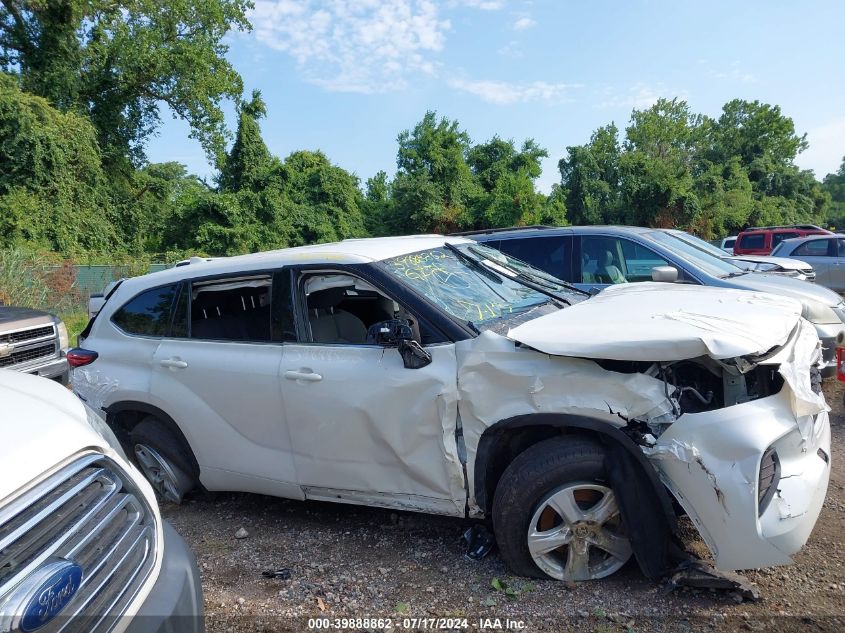 2021 Toyota Highlander L VIN: 5TDCZRAH3MS528596 Lot: 39888862