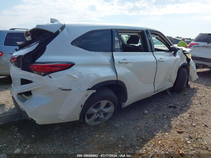 2021 Toyota Highlander L VIN: 5TDCZRAH3MS528596 Lot: 39888862