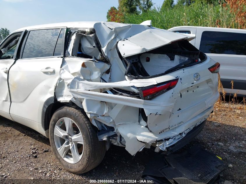 2021 Toyota Highlander L VIN: 5TDCZRAH3MS528596 Lot: 39888862