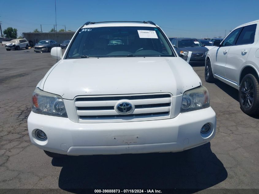 2007 Toyota Highlander V6 VIN: JTEHP21A070193449 Lot: 39888873