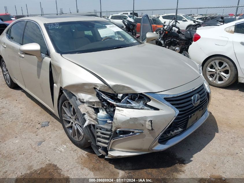 2016 Lexus Es 300H VIN: JTHBW1GG6G2108894 Lot: 39888924