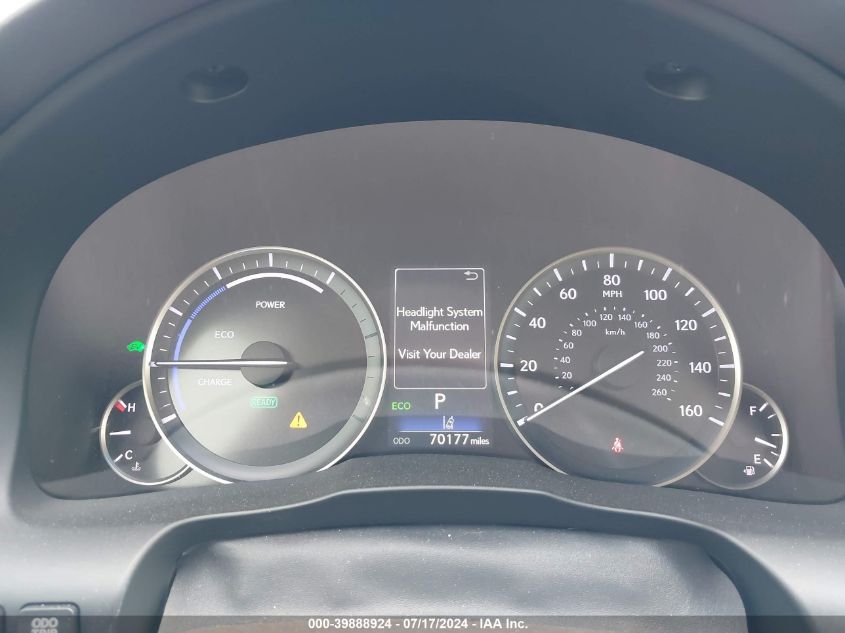 2016 Lexus Es 300H VIN: JTHBW1GG6G2108894 Lot: 39888924