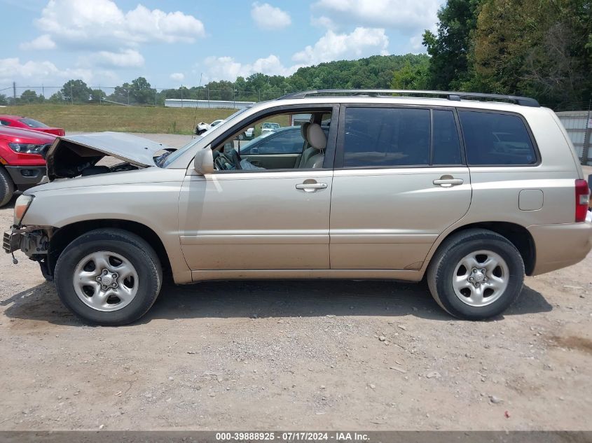 2006 Toyota Highlander VIN: JTEGD21A660141360 Lot: 39888925