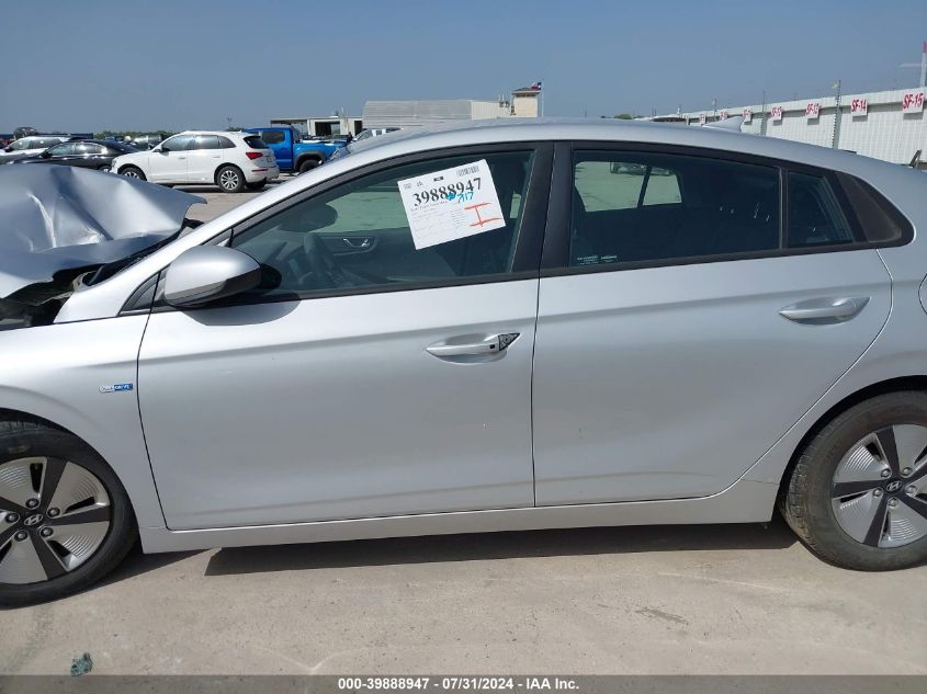 KMHC65LC3KU116623 2019 Hyundai Ioniq Hybrid Blue