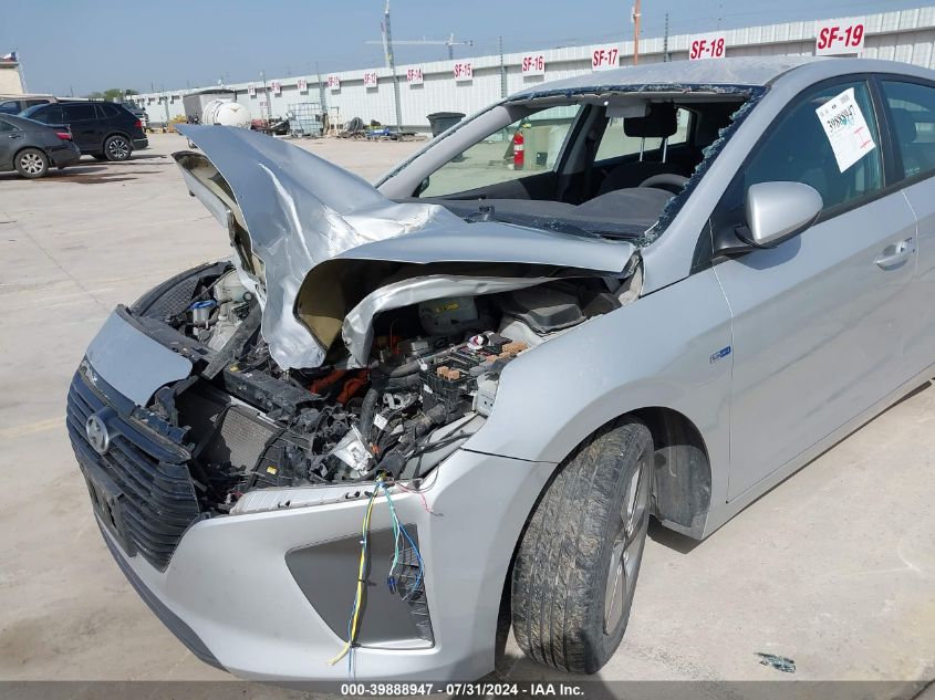 KMHC65LC3KU116623 2019 Hyundai Ioniq Hybrid Blue