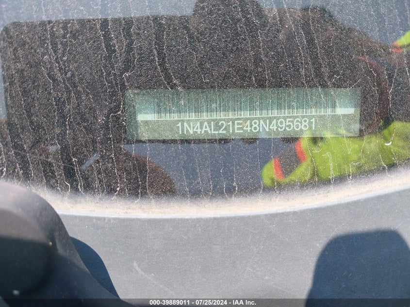 2008 Nissan Altima 2.5 S VIN: 1N4AL21E48N495681 Lot: 39889011