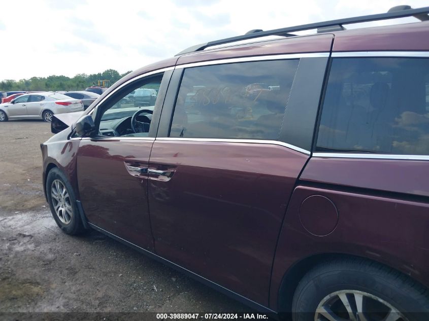 2012 Honda Odyssey Ex-L VIN: 5FNRL5H61CB055616 Lot: 39889047