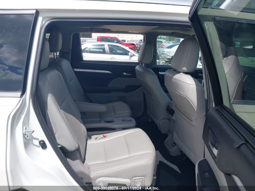 2016 Toyota Highlander Xle V6 VIN: 5TDKKRFH2GS502343 Lot: 39889078