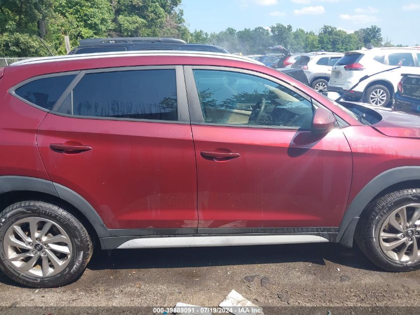 2017 Hyundai Tucson Se VIN: KM8J33A41HU452585 Lot: 39889091