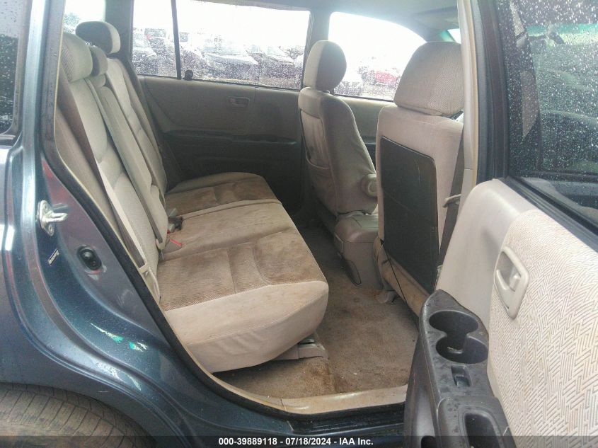 2003 Toyota Highlander V6 VIN: JTEGF21A930101831 Lot: 39889118