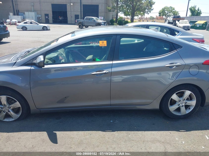 2012 Hyundai Elantra Gls VIN: 5NPDH4AE5CH067986 Lot: 39889152