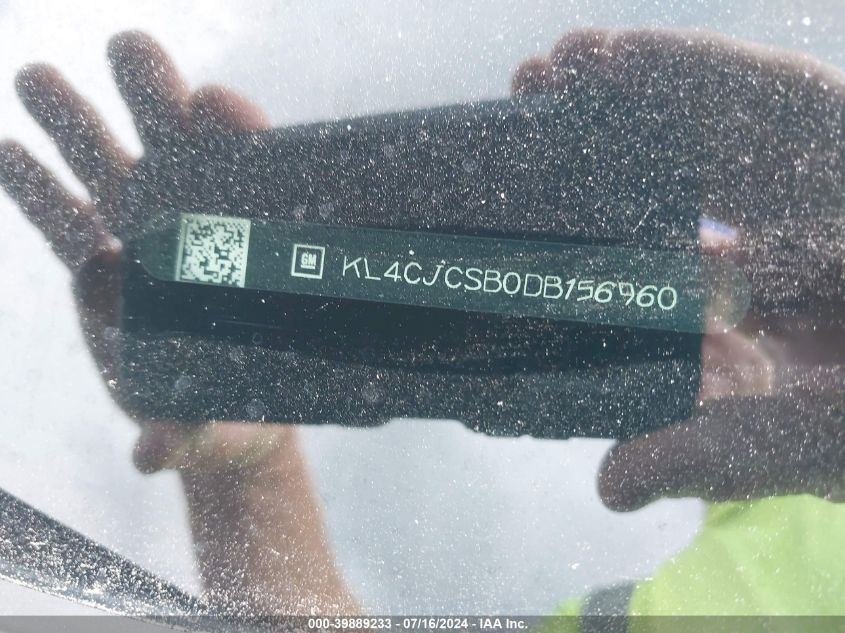 2013 Buick Encore Leather VIN: KL4CJCSB0DB156960 Lot: 39889233