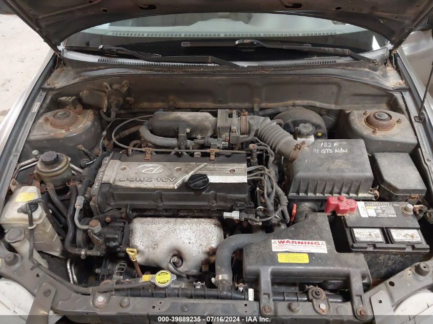 2001 Hyundai Accent Gl VIN: KMHCG45C71U219398 Lot: 39889235