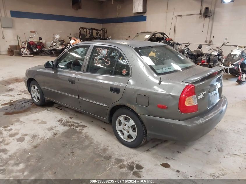 KMHCG45C71U219398 | 2001 HYUNDAI ACCENT