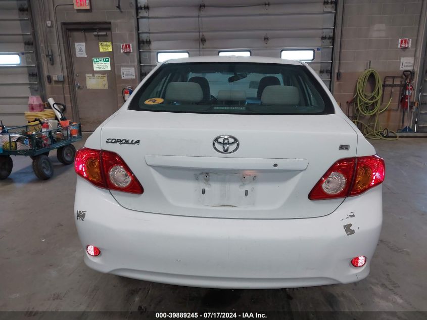 2009 Toyota Corolla Le VIN: 2T1BU40E49C115817 Lot: 39889245