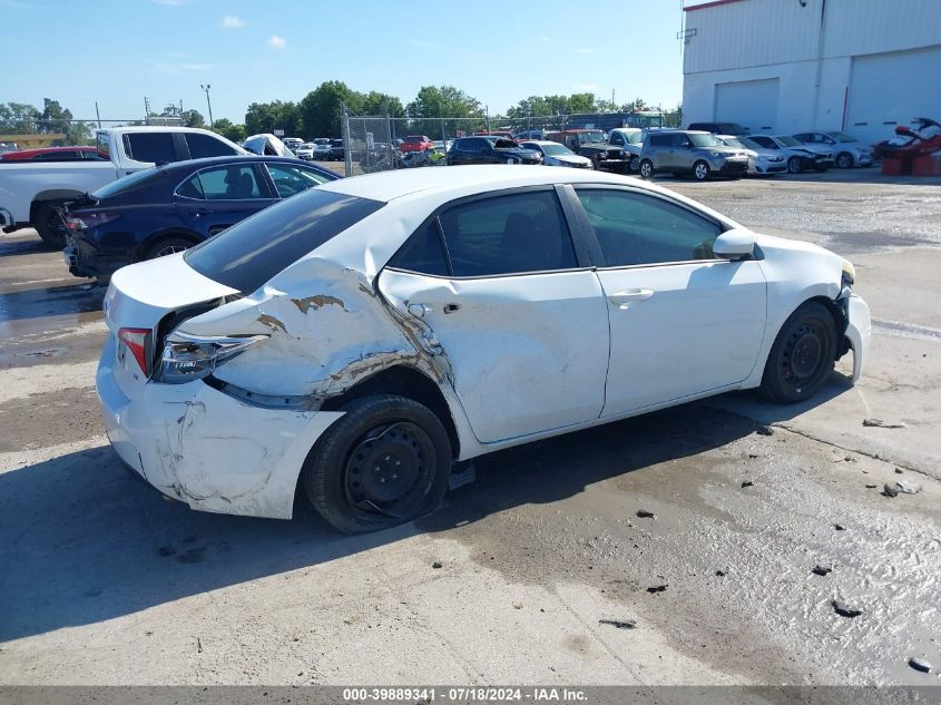 2015 Toyota Corolla L/Le/Le Pls/Prm/S/S Pls VIN: 2T1BURHE5FC422961 Lot: 39889341