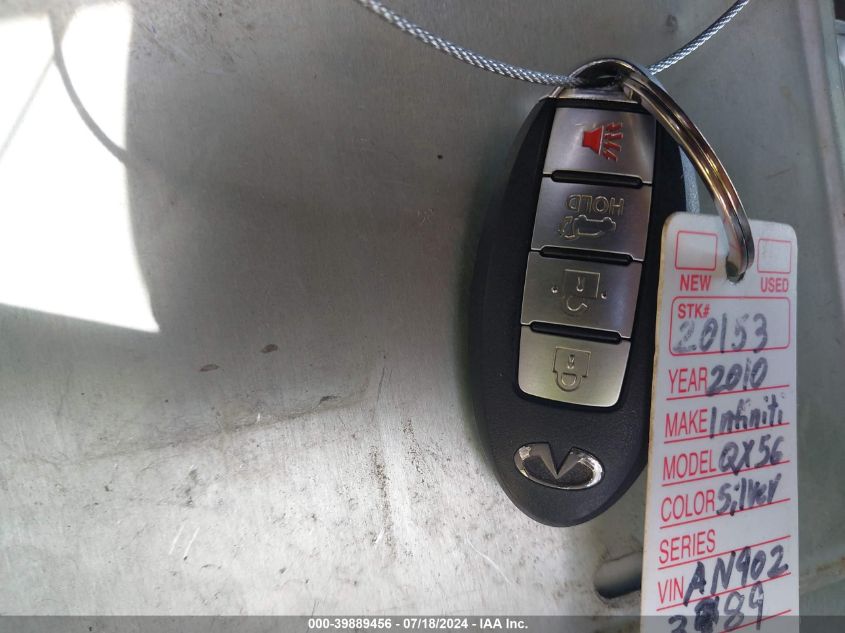 2010 Infiniti Qx56 VIN: 5N3ZA0NC6AN902389 Lot: 39889456