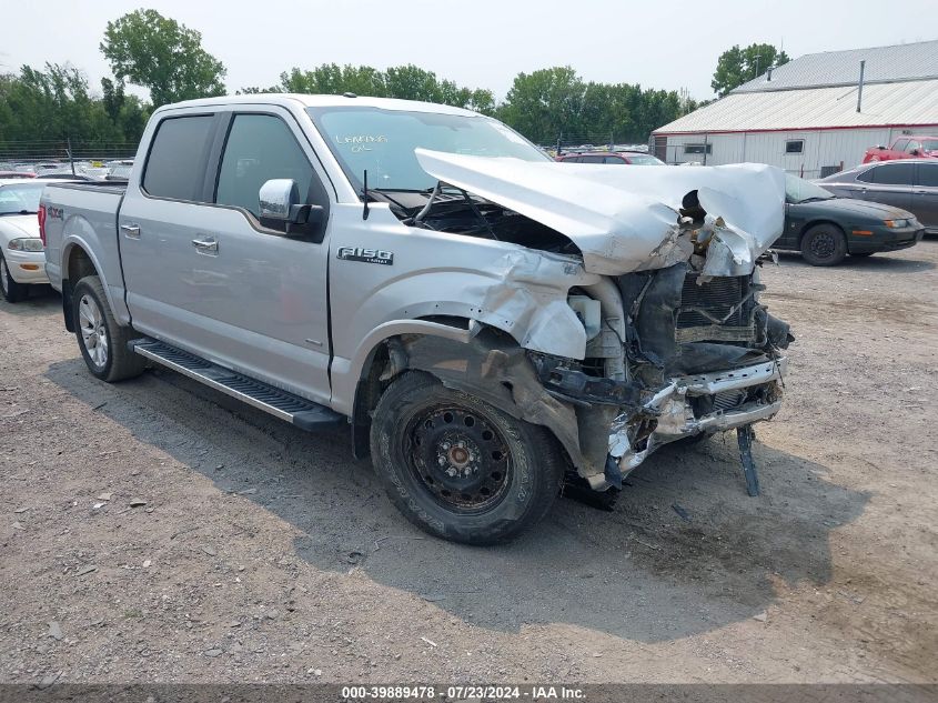 2016 FORD F-150 LARIAT - 1FTEW1EP9GKD16396