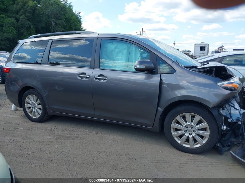 2016 Toyota Sienna Limited Premium 7 Passenger VIN: 5TDDK3DC9GS135356 Lot: 39889484