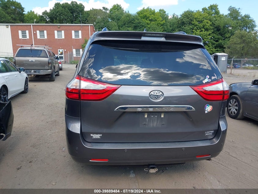 2016 Toyota Sienna Limited Premium 7 Passenger VIN: 5TDDK3DC9GS135356 Lot: 39889484