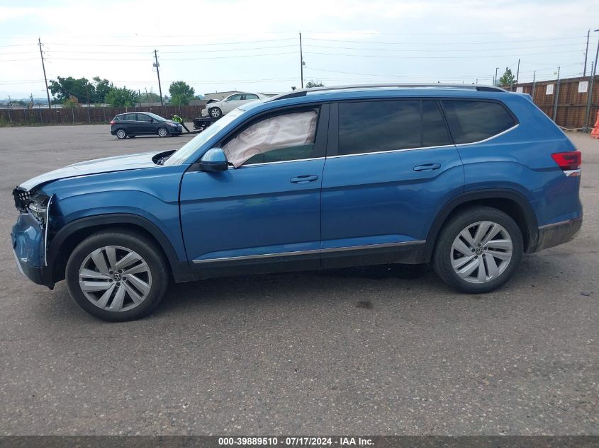 2021 Volkswagen Atlas 3.6L V6 Sel VIN: 1V2BR2CA1MC500654 Lot: 39889510