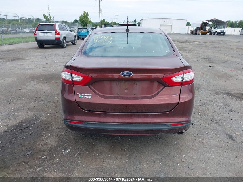 2016 Ford Fusion Energi Se Phev VIN: 3FA6P0PUXGR309571 Lot: 39889614