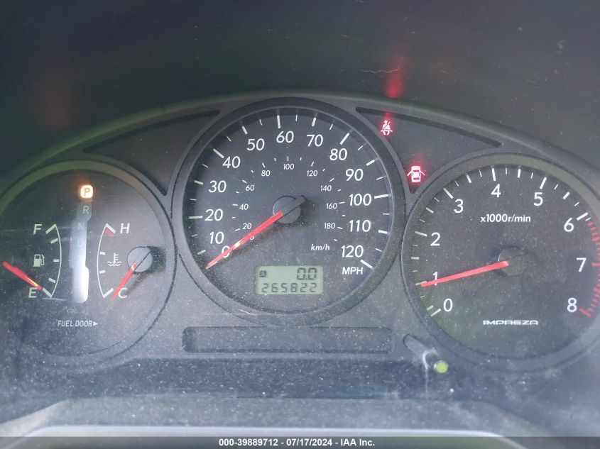 JF1GD67525H515250 | 2005 SUBARU IMPREZA