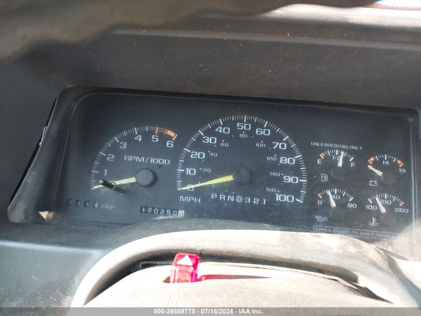 1996 Chevrolet Gmt-400 K1500 VIN: 1GCEK19R7TE145079 Lot: 39889775