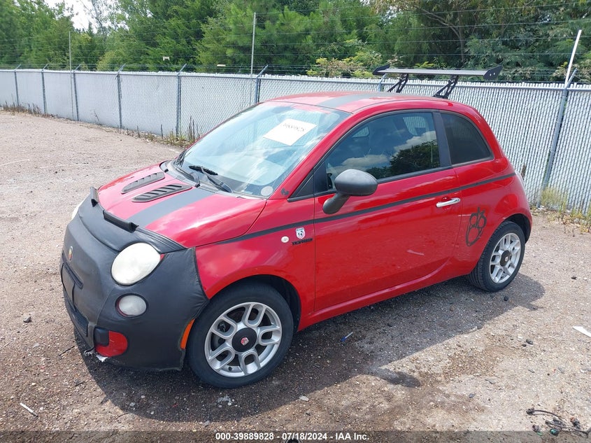 2012 Fiat 500 Pop VIN: 3C3CFFARXCT125482 Lot: 39889828