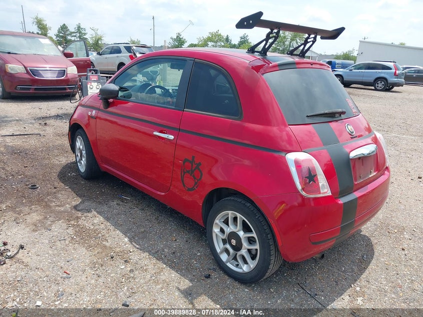 2012 Fiat 500 Pop VIN: 3C3CFFARXCT125482 Lot: 39889828