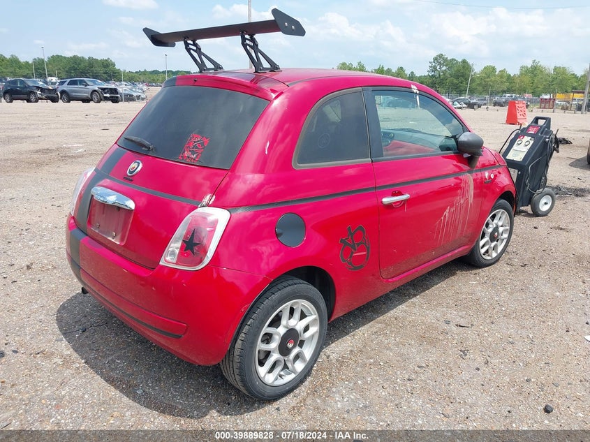2012 Fiat 500 Pop VIN: 3C3CFFARXCT125482 Lot: 39889828