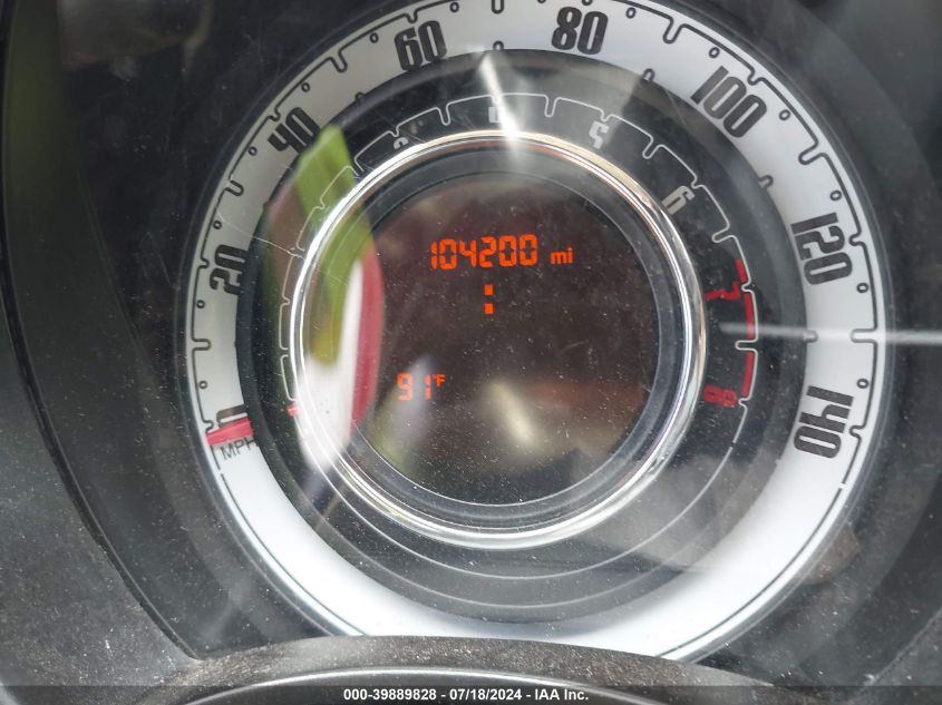 2012 Fiat 500 Pop VIN: 3C3CFFARXCT125482 Lot: 39889828