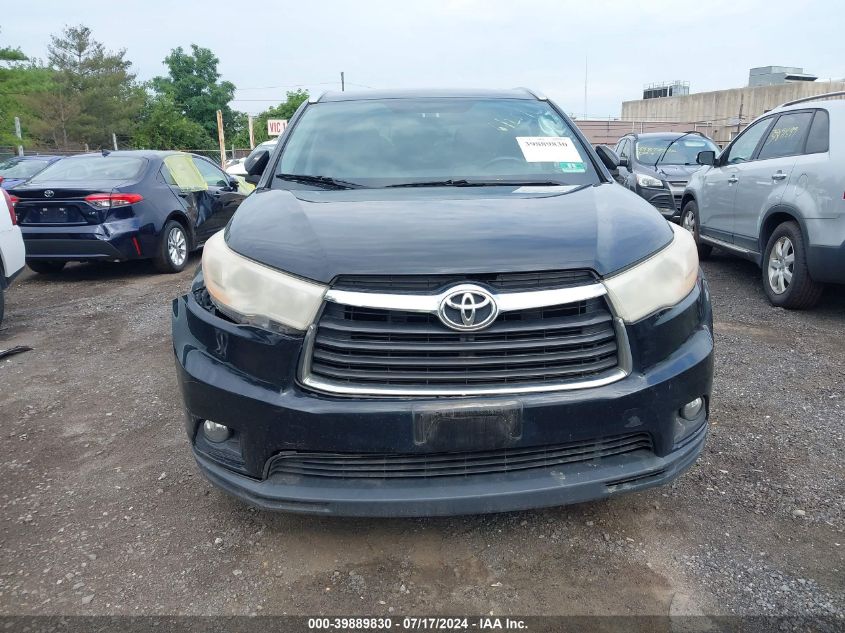 2016 Toyota Highlander Xle VIN: 5TDJKRFH2GS505223 Lot: 39889830