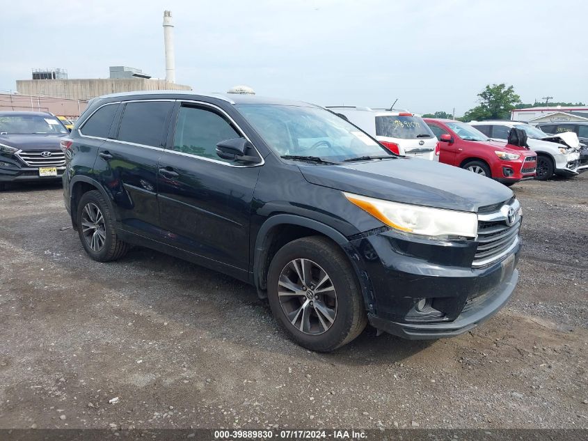 5TDJKRFH2GS505223 2016 TOYOTA HIGHLANDER - Image 1