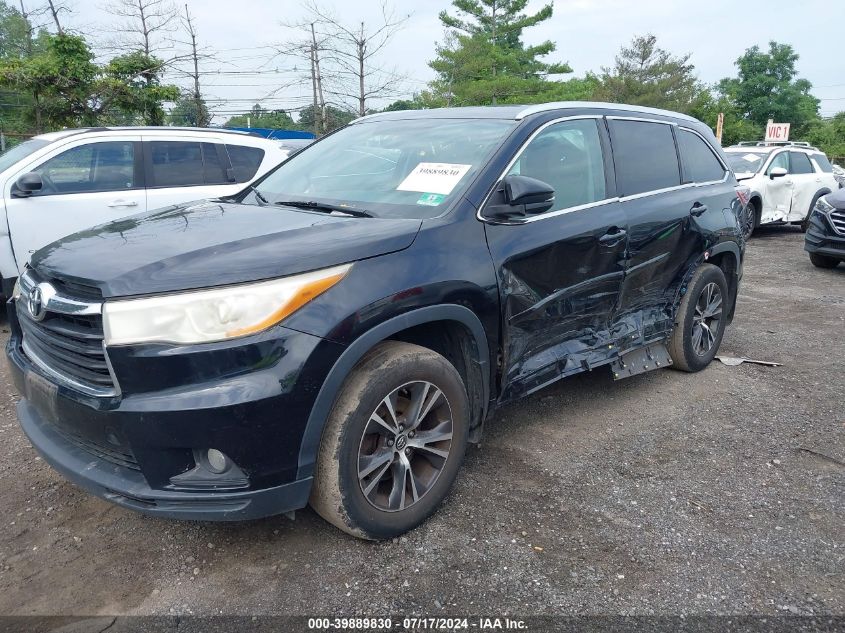 5TDJKRFH2GS505223 2016 TOYOTA HIGHLANDER - Image 2