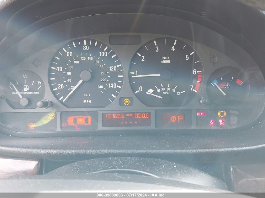 2003 BMW 325I VIN: WBAAZ33483PH31992 Lot: 39889893