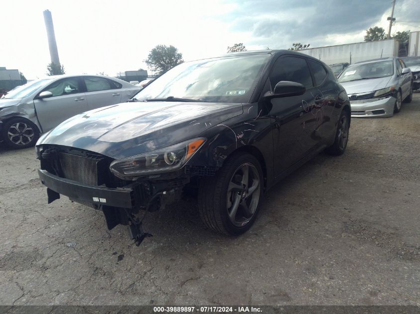 2019 Hyundai Veloster 2.0 VIN: KMHTG6AF4KU014201 Lot: 39889897