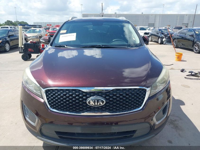 2016 Kia Sorento 3.3L Lx VIN: 5XYPG4A51GG043780 Lot: 39889934