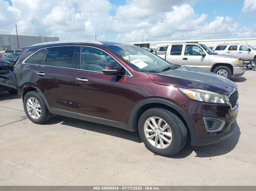 2016 Kia Sorento 3.3L Lx VIN: 5XYPG4A51GG043780 Lot: 39889934