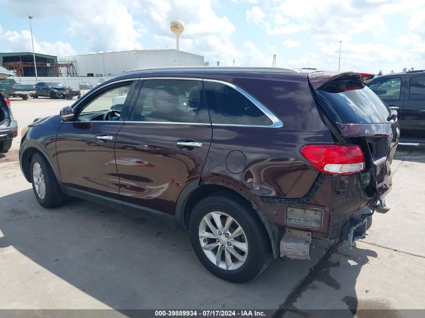 2016 Kia Sorento 3.3L Lx VIN: 5XYPG4A51GG043780 Lot: 39889934